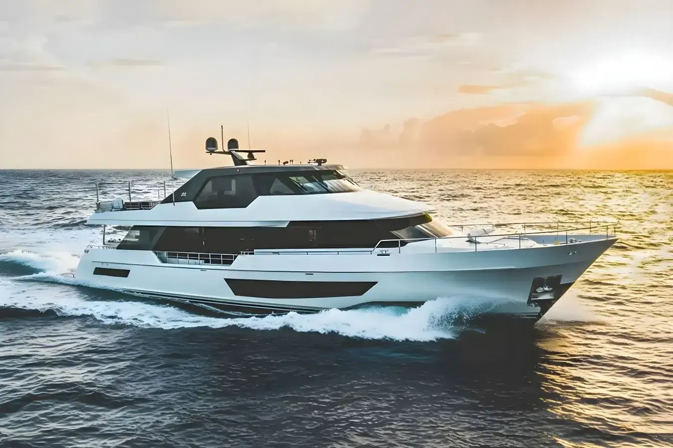 Martha Jane yacht, a 108 ft Ocean Alexander luxury superyacht underway, 33.13 meters, built in 2021.