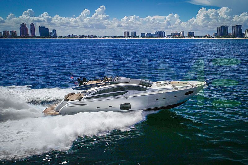 White Milagro's yacht for sale and price, showing the details and features of the interior and exterior available for purchase from LIME Yachts and Brokerage located in Fort Lauderdale Florida.