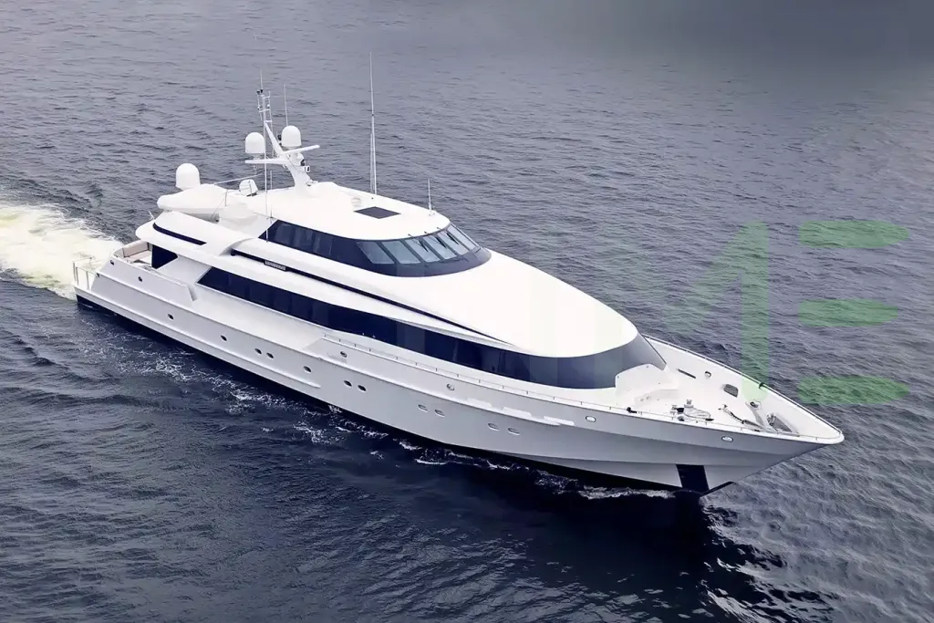 White Mirage yacht for sale and price, showing the details and features of the interior and exterior available for purchase from LIME Yachts and Brokerage located in Fort Lauderdale Florida.