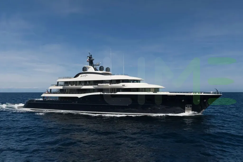 White Mirage yacht - 2026 guide with the owner of the world's 153rd largest yacht, the 3rd largest yacht built by superyacht builder Amels, based in Netherlands.