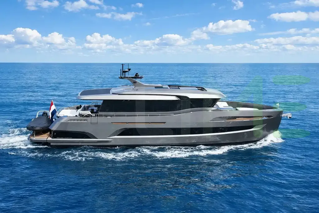 White Miramar yacht for sale and price, showing the details and features of the interior and exterior available for purchase from LIME Yachts and Brokerage located in Fort Lauderdale Florida.