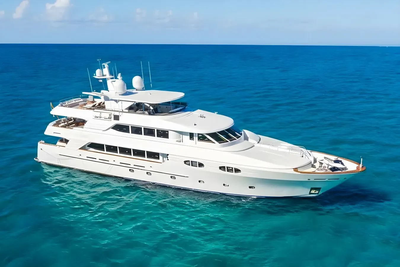 Miss Stephanie yacht, a 138 ft Richmond luxury superyacht underway, 42.06 meters, built in 2004, 2023.