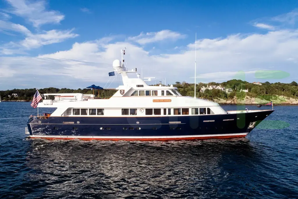 White Moon River yacht for sale and price, showing the details and features of the interior and exterior available for purchase from LIME Yachts and Brokerage located in Fort Lauderdale Florida.