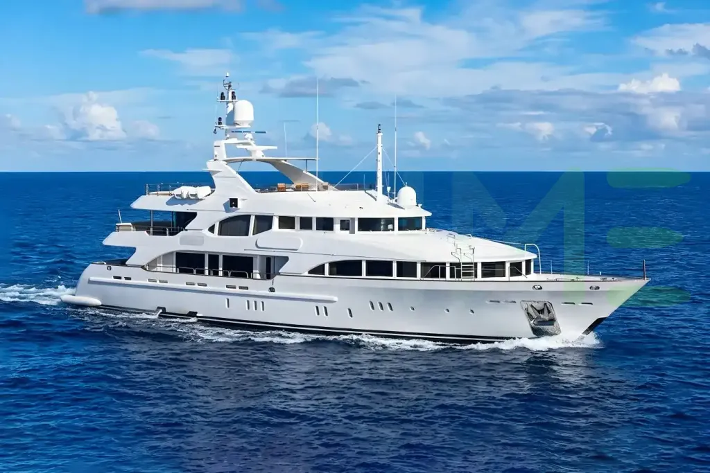 White More yacht for sale and price, showing the details and features of the interior and exterior available for purchase from LIME Yachts and Brokerage located in Fort Lauderdale Florida.