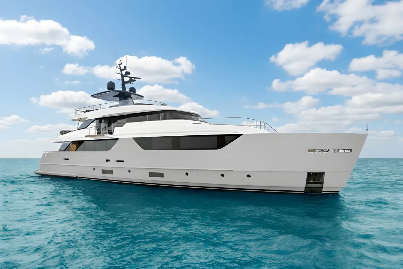 Mouchka yacht, a 117 ft Sanlorenzo luxury superyacht underway, 35.75 meters, built in 2021.
