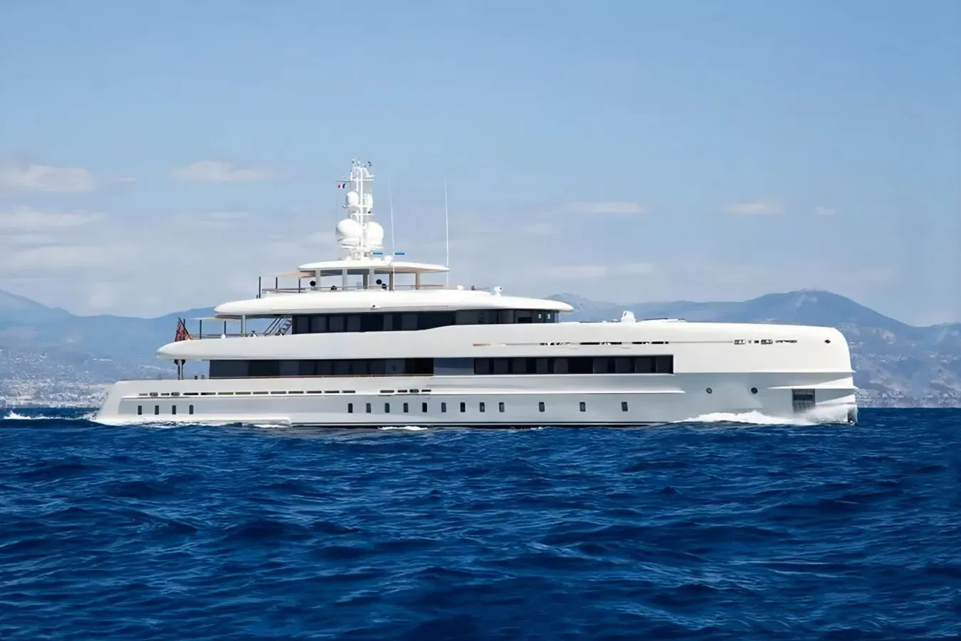 Mouna yacht, a 164 ft Heesen luxury superyacht underway, 50 meters, built in 2015, 2025.