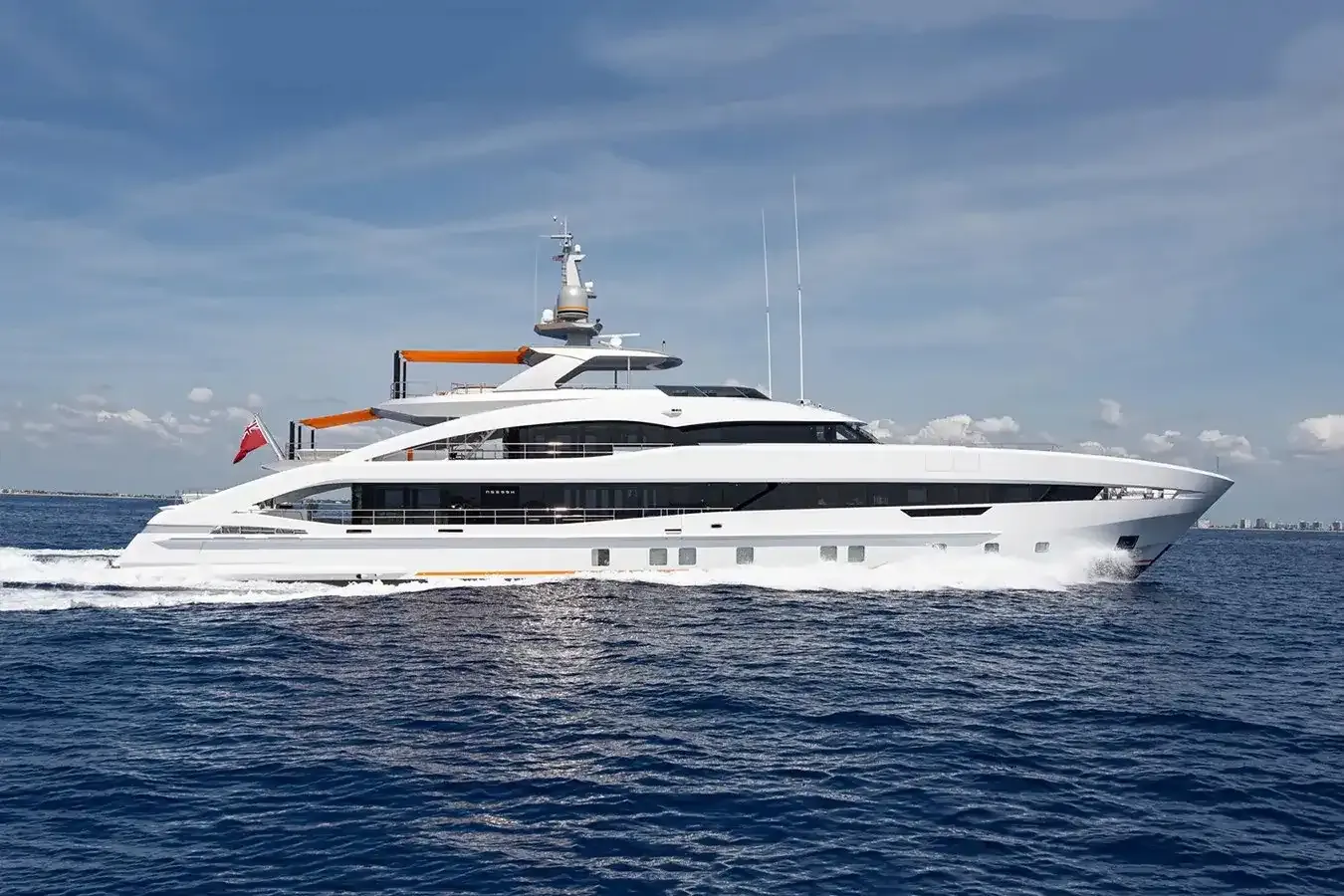 My Infinity yacht, a 164 ft Heesen luxury superyacht underway, 49.98 meters, built in 2022.