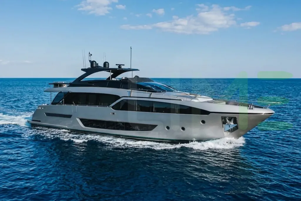 White My Way V yacht - 93' (28m) Riva offered by LIME Yachts and Brokerage of Ft Lauderdale, Florida.