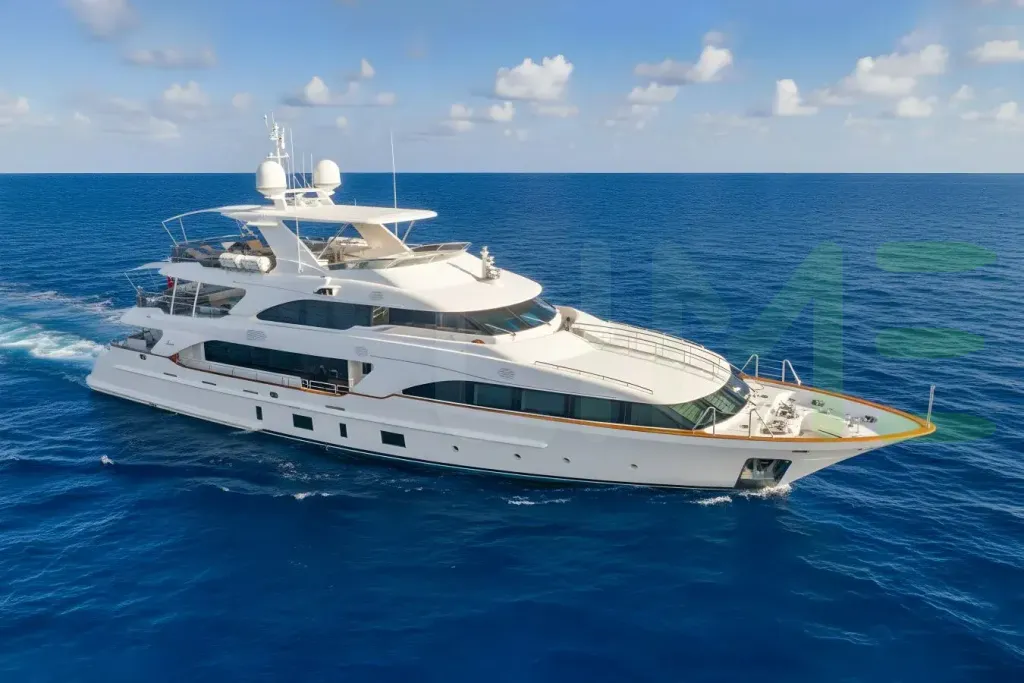 White Namaste yacht for sale and price, showing the details and features of the interior and exterior available for purchase from LIME Yachts and Brokerage located in Fort Lauderdale Florida.