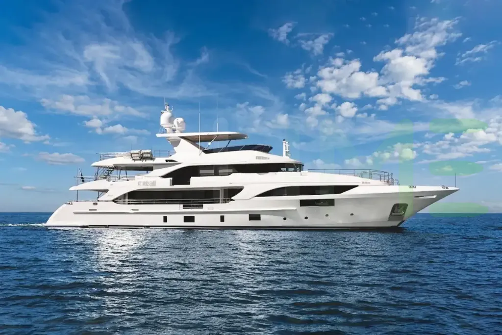 White Nechida yacht - 132' (40m) Benetti offered by LIME Yachts and Brokerage of Ft Lauderdale, Florida.