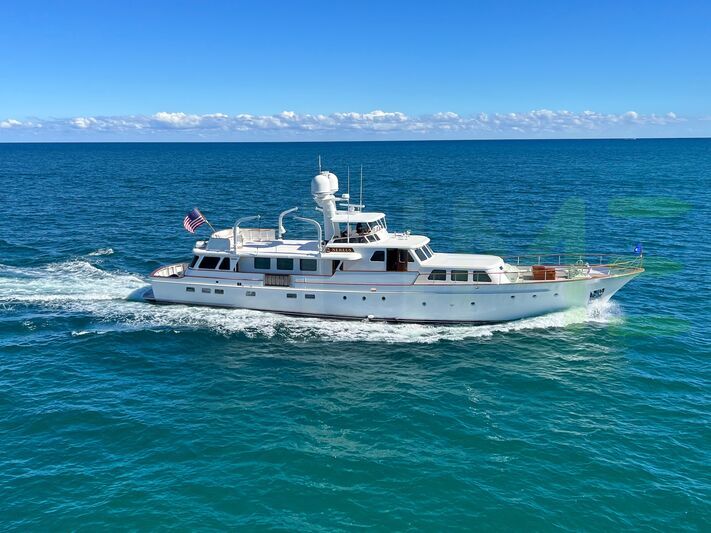 White Nereus yacht for charter and price offered for rent by LIME Yachts and Brokerage located in Fort Lauderdale Florida.
