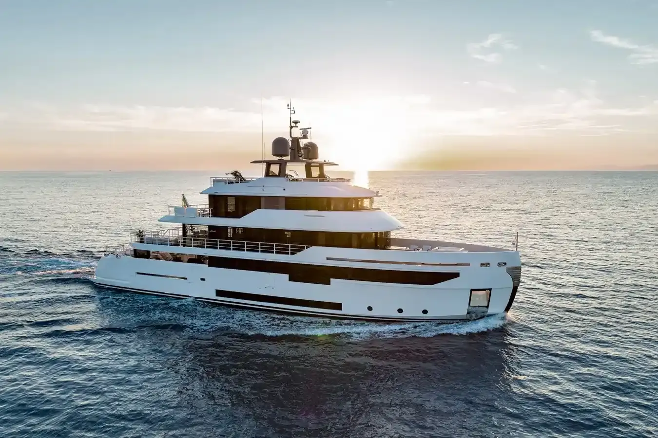 Never Say Never Again yacht, a 121 ft Benetti Yachts luxury superyacht underway, 36.9 meters, built in 2022.