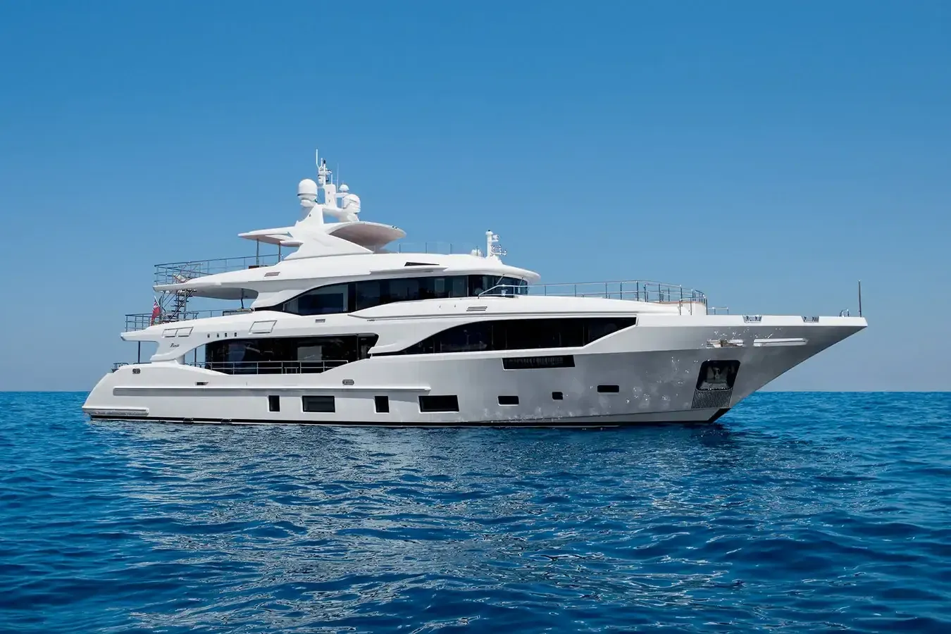 Nevermind yacht, a 115 ft Benetti Yachts luxury superyacht underway, 35.3 meters, built in 2021.