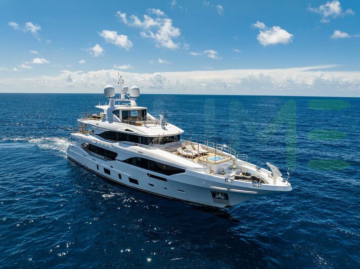 White Nevermind yacht for charter and price offered for rent by LIME Yachts and Brokerage located in Fort Lauderdale Florida.