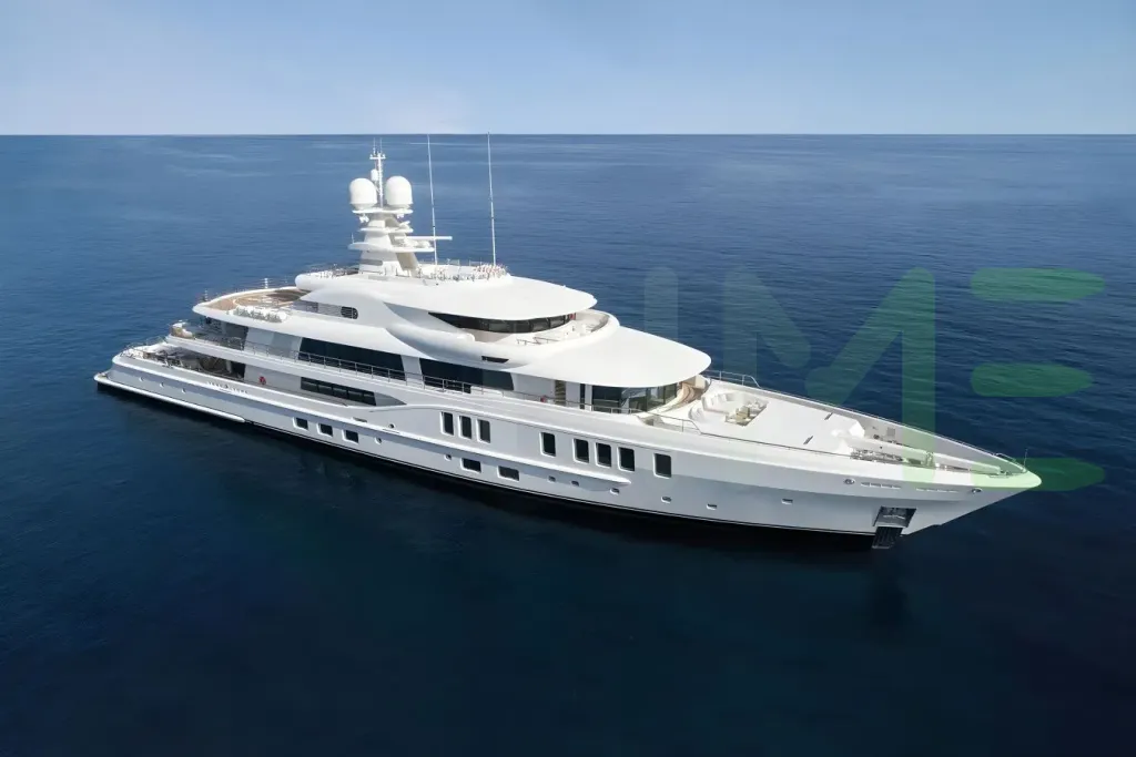 White New Dream yacht - 2026 guide with the owner of the world's 298th largest yacht, the 11th largest yacht built by superyacht builder Amels, based in Netherlands.