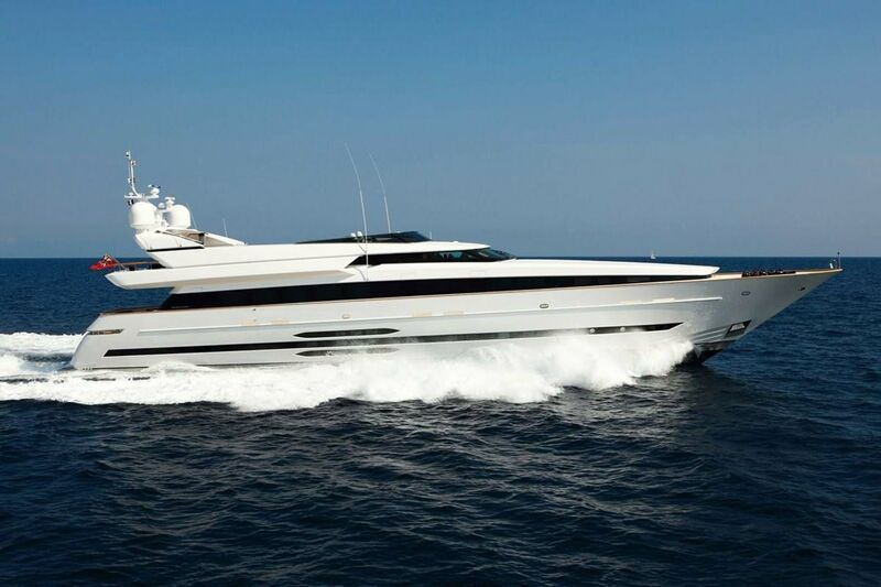 Nino yacht, a 134 ft Cantiere Navale luxury superyacht underway, 41 meters, built in 2009, 2026.