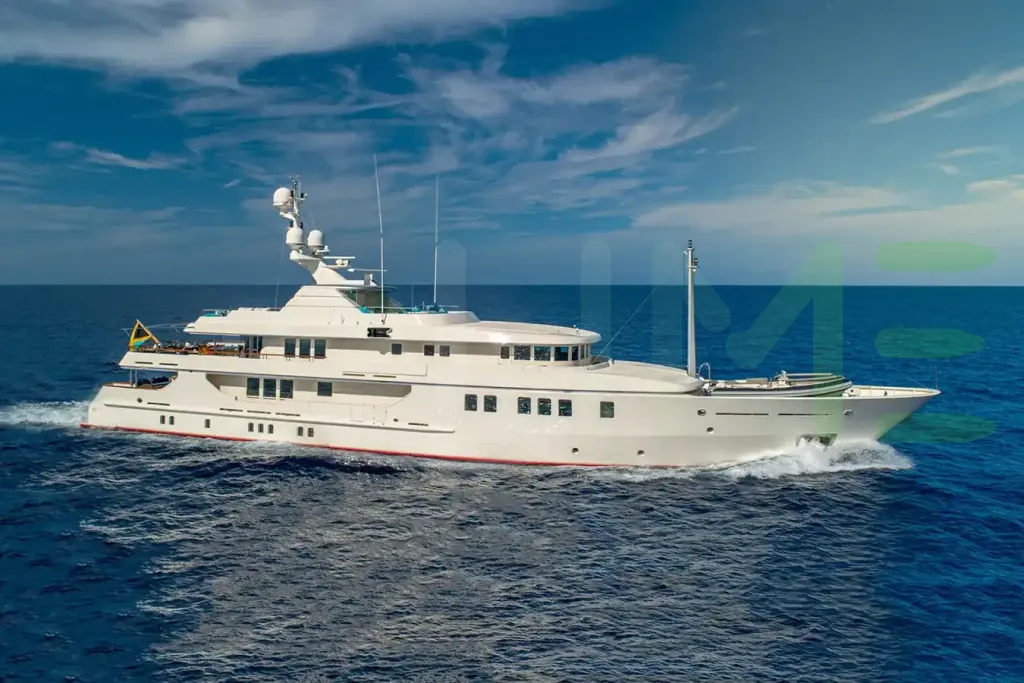 White Nita K II yacht - 2026 guide with the owner of the world's 1005th largest yacht, the 87th largest yacht built by superyacht builder Amels, based in Netherlands.