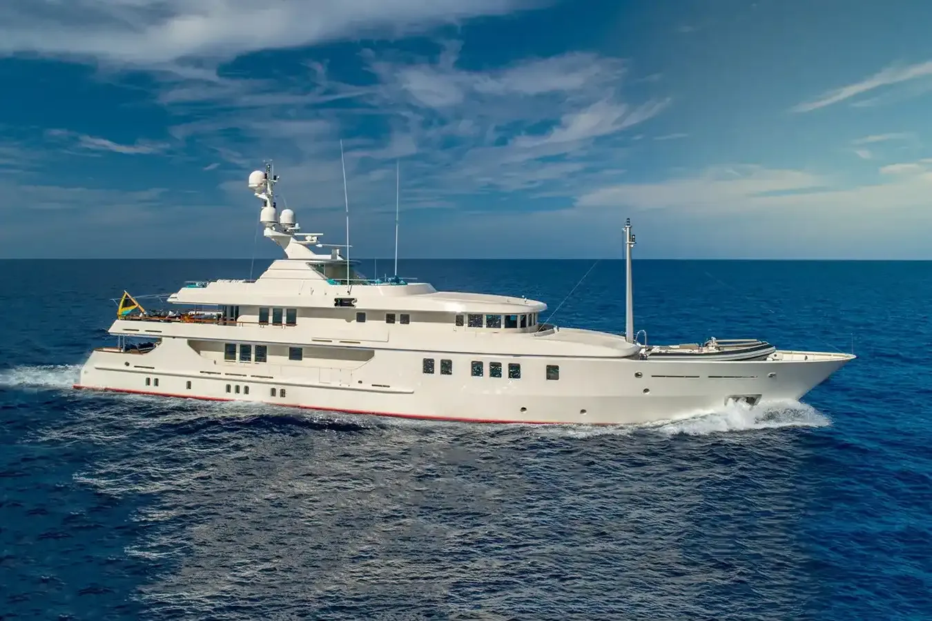 Nita K II yacht, a 170 ft Amels luxury superyacht underway, 52 meters, built in 2004, 2024.