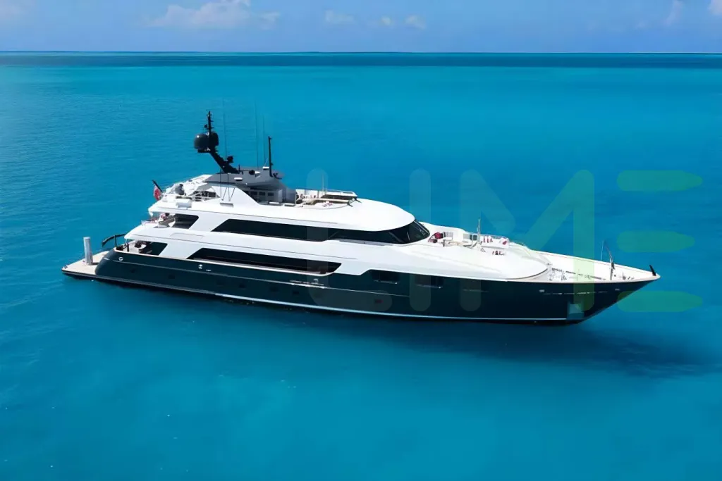 White No Bad Ideas yacht for sale and price, showing the details and features of the interior and exterior available for purchase from LIME Yachts and Brokerage located in Fort Lauderdale Florida.