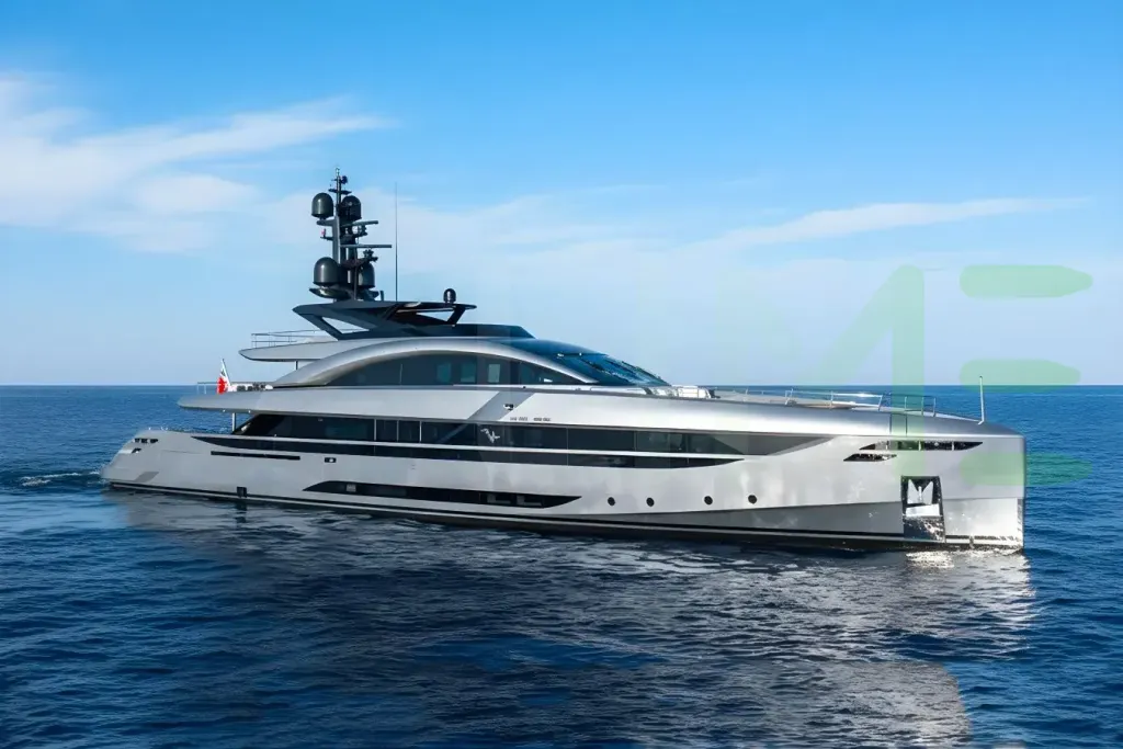 White No Stress yacht - 2026 guide with the owner of the world's 1194th largest yacht, the 10th largest yacht built by superyacht builder Rossinavi, based in Italy.