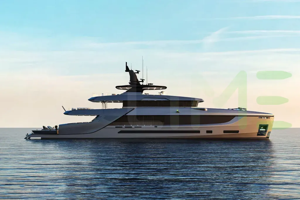 White NOA I yacht - 150' (45m) NOA Yachts offered by LIME Yachts and Brokerage of Ft Lauderdale, Florida.