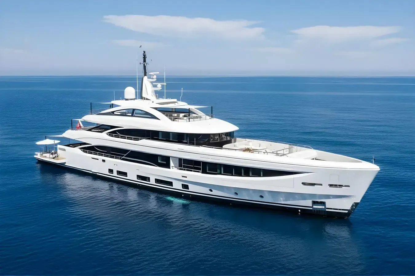 Nocturne yacht, a 163 ft Benetti luxury superyacht underway, 49.9 meters, built in 2023.