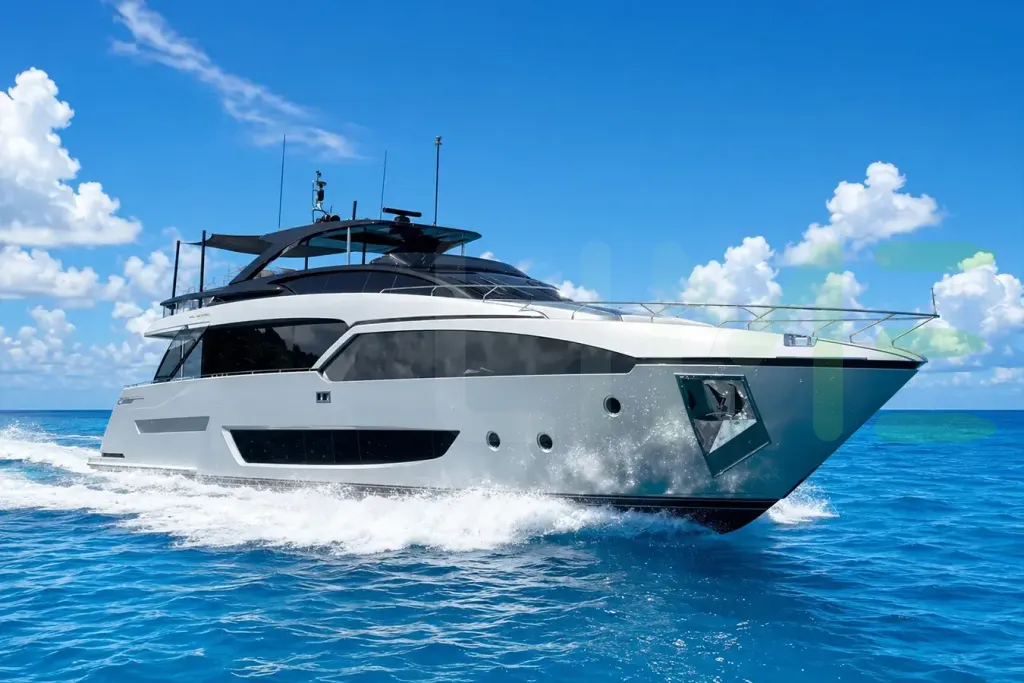 White NOI yacht - 2026 guide with the owner of the world's 8103rd largest yacht, the 113th largest yacht built by superyacht builder Riva, based in Italy.