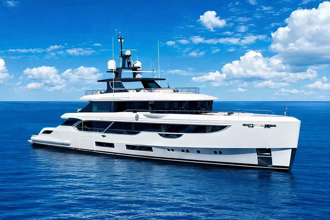 Northern Escape yacht, a 133 ft Benetti Yachts luxury superyacht underway, 40.8 meters, built in 2022.