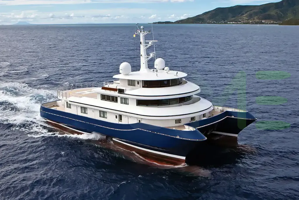 White Nurja yacht - 134' (41m) Abeking - A&R offered by LIME Yachts and Brokerage of Ft Lauderdale, Florida.