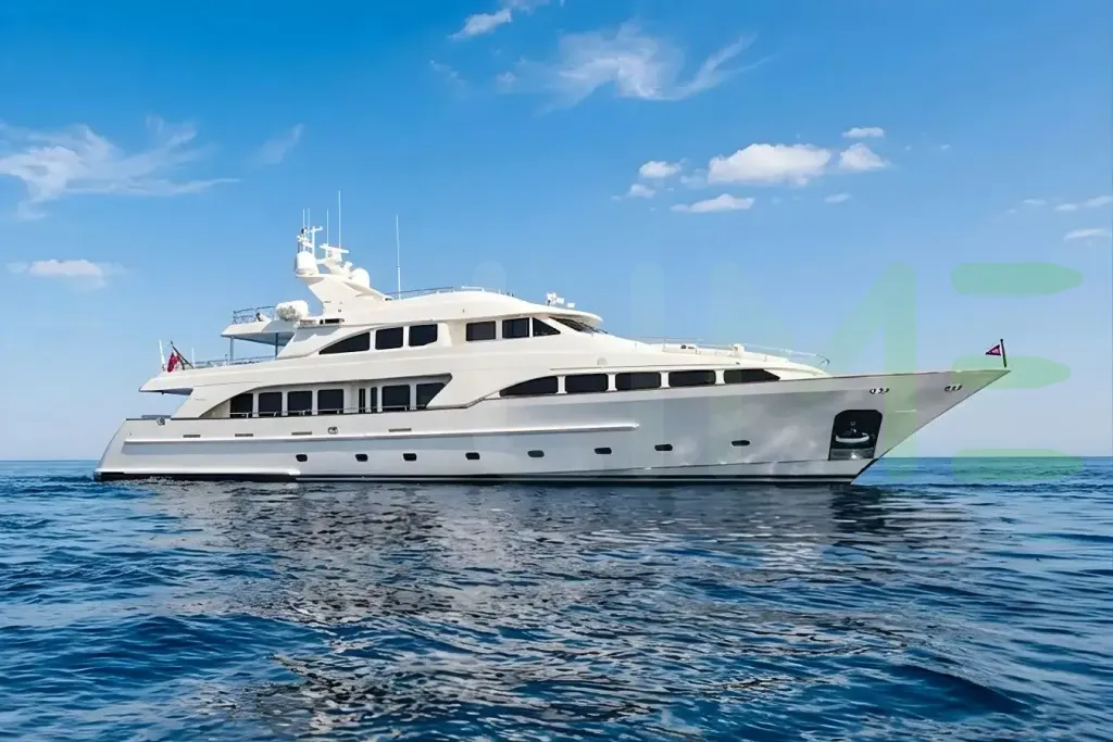 White Oak yacht for sale and price, showing the details and features of the interior and exterior available for purchase from LIME Yachts and Brokerage located in Fort Lauderdale Florida.