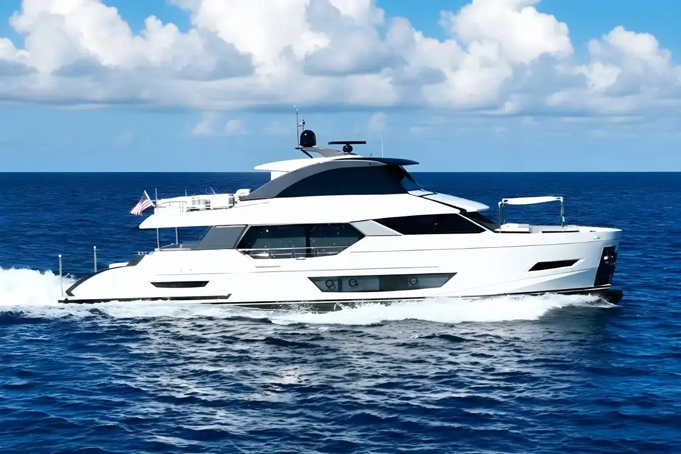 Ocean Wings 88 ft yacht (27m) Ocean Alexander yachts off market. The best new and used boats. One of twelve superyachts.