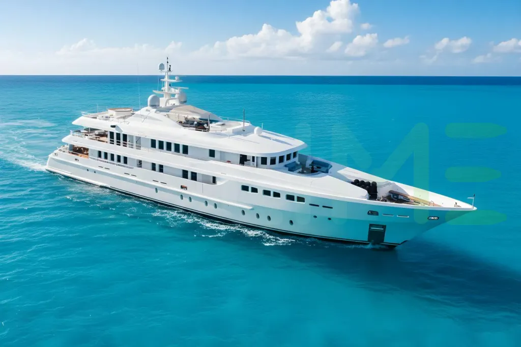 White Oceanos yacht - 2026 guide with the owner of the world's 1348th largest yacht, the 6th largest yacht built by superyacht builder Mondomarine, based in Italy.