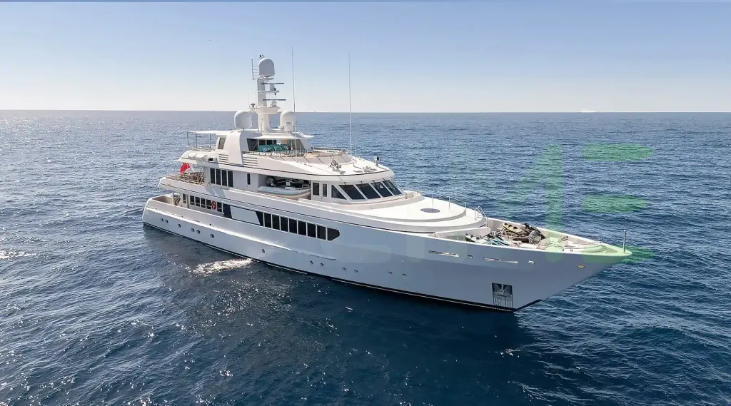 White Octopus yacht for sale and price, showing the details and features of the interior and exterior available for purchase from LIME Yachts and Brokerage located in Fort Lauderdale Florida.