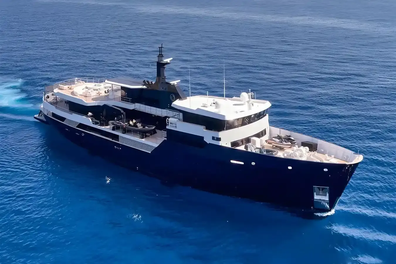 Omnia yacht, a 203 ft Amels luxury superyacht underway, 62 meters, built in 1974, 2022.