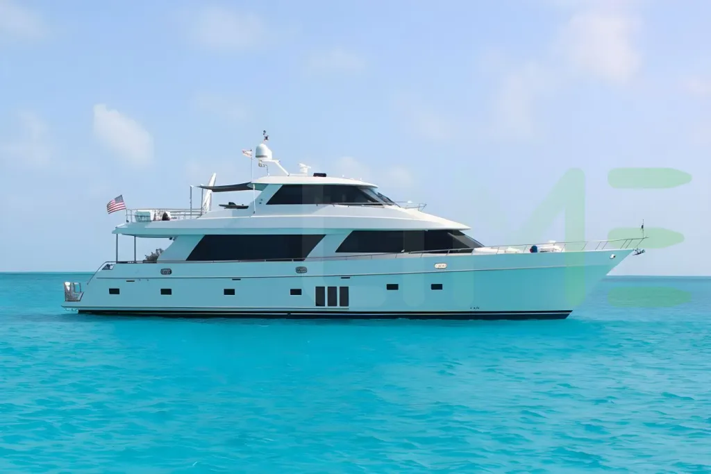 White One Shot yacht for sale and price, showing the details and features of the interior and exterior available for purchase from LIME Yachts and Brokerage located in Fort Lauderdale Florida.