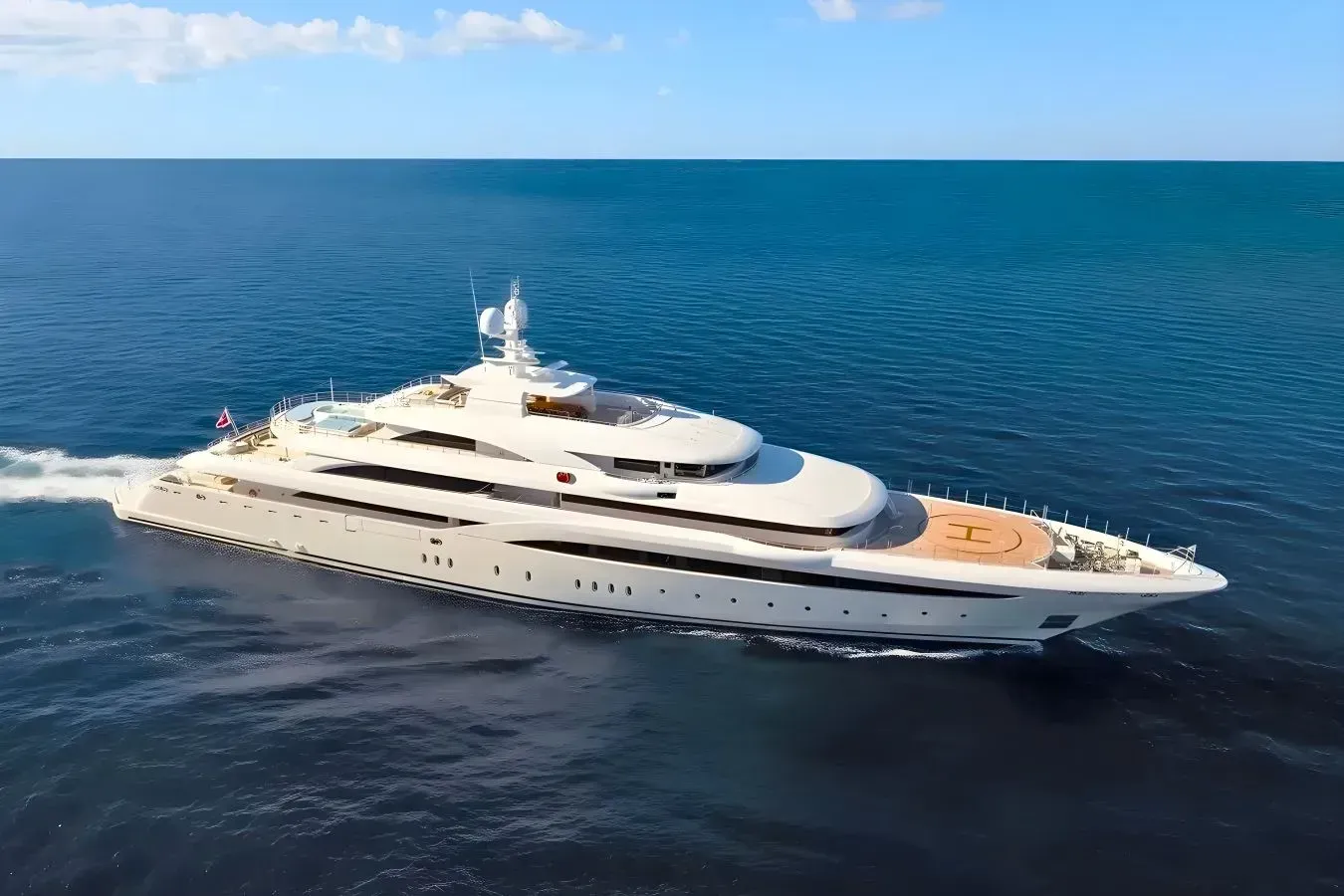 O'Ptasia yacht, a 278 ft Golden luxury superyacht underway, 85 meters, built in 2018, 2024.