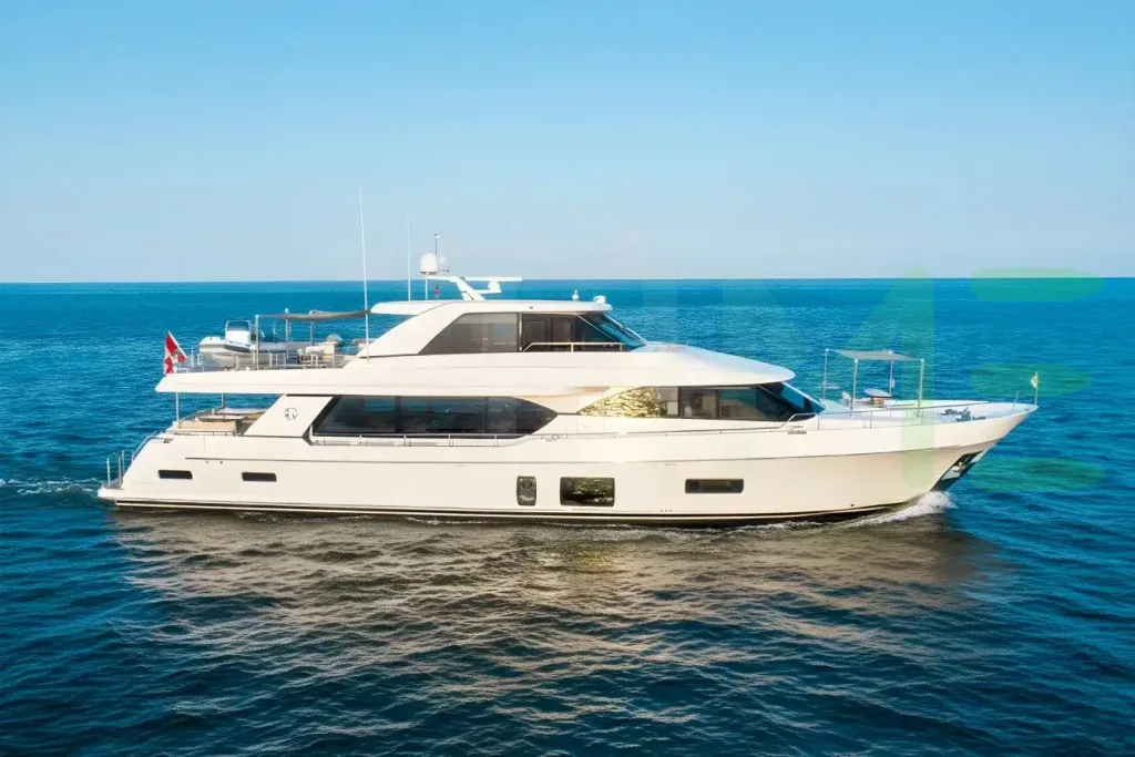 White Paladin yacht for sale and price, showing the details and features of the interior and exterior available for purchase from LIME Yachts and Brokerage located in Fort Lauderdale Florida.