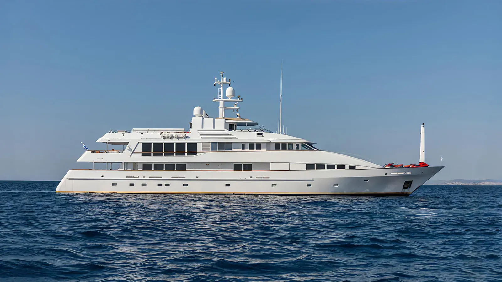 Pegasus yacht, a 171 ft Feadship luxury superyacht underway, 52.25 meters, built in 1995, 2023.