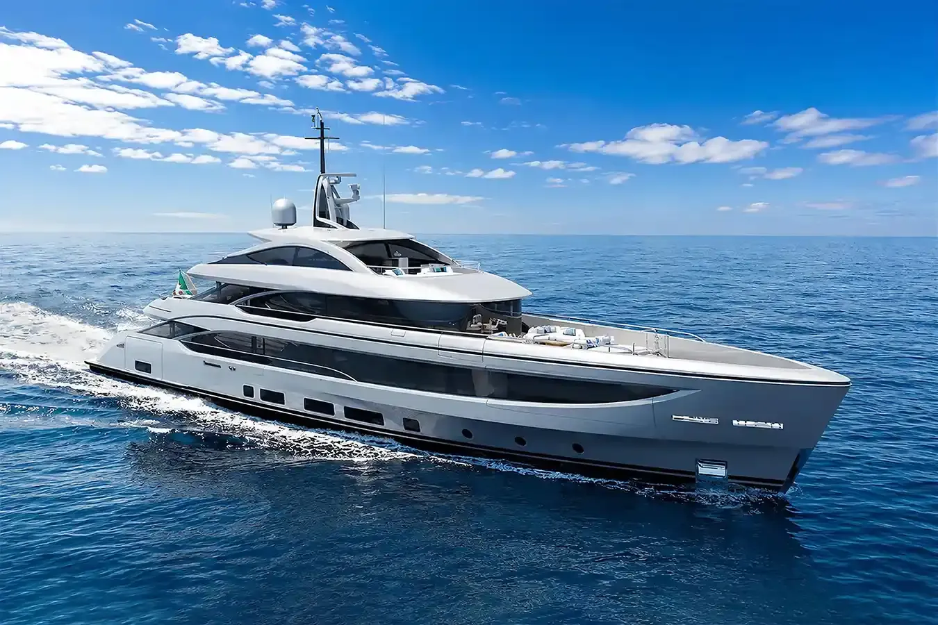 Perseverance yacht, a 163 ft Benetti Yachts luxury superyacht underway, 49.9 meters, built in 2026.