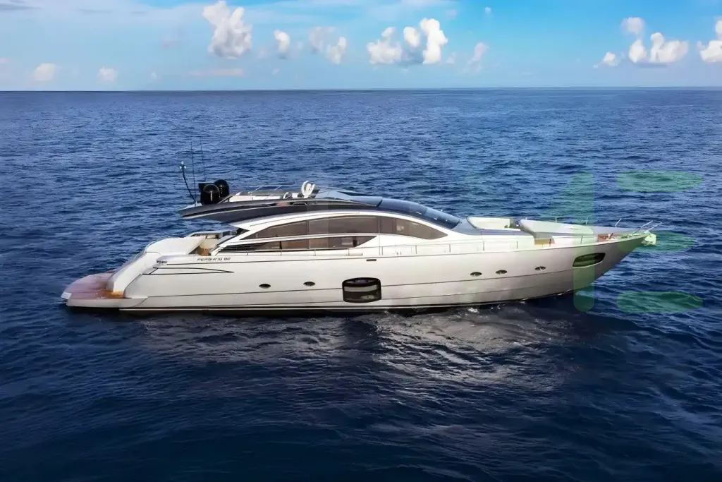 White Phoenix Rising yacht - 81' (24m) Pershing offered by LIME Yachts and Brokerage of Ft Lauderdale, Florida.
