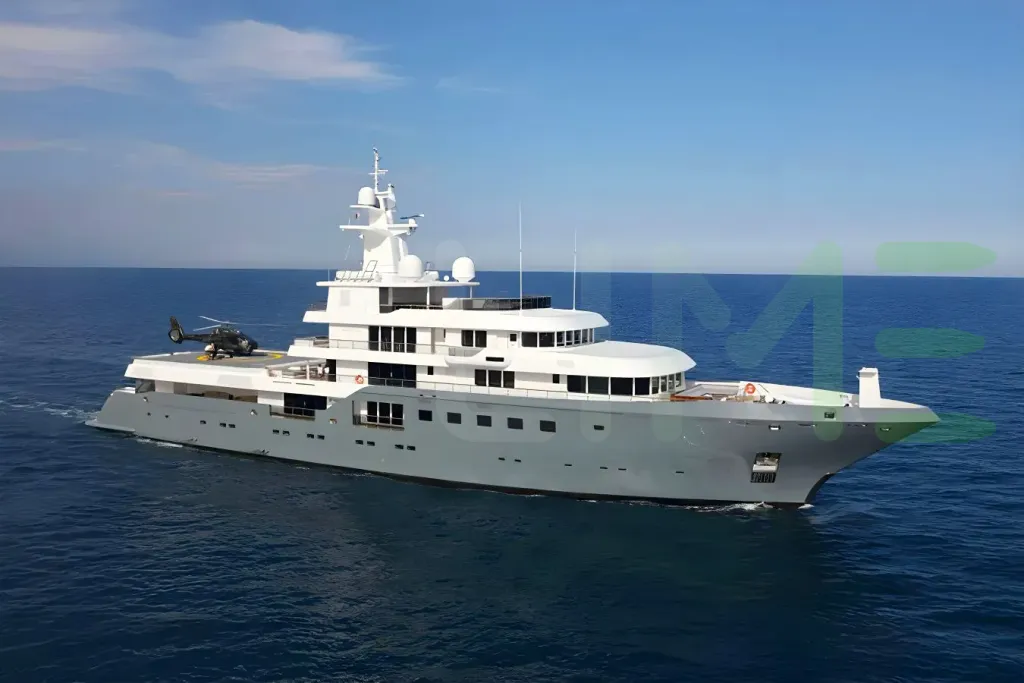 White Planet Nine yacht for sale and price, showing the details and features of the interior and exterior available for purchase from LIME Yachts and Brokerage located in Fort Lauderdale Florida.