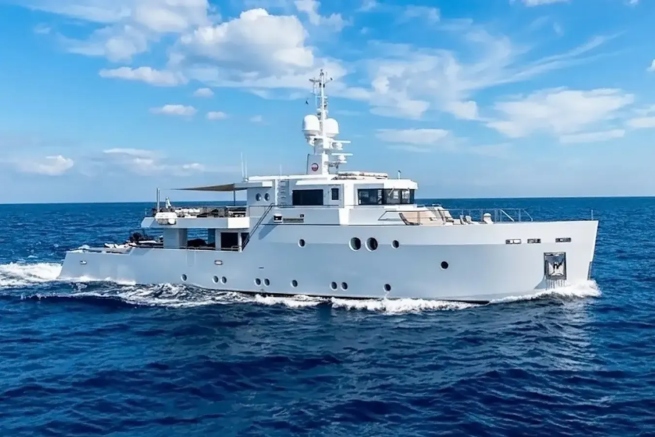 Preference 19 yacht, a 119 ft Tansu luxury superyacht underway, 36.4 meters, built in 2011, 2024.