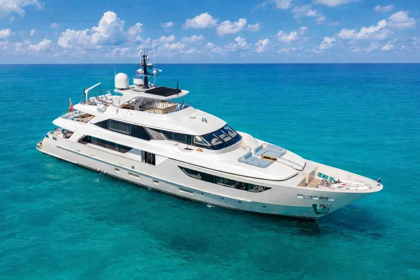 Premura yacht, a 124 ft Sanlorenzo luxury superyacht underway, 37.95 meters, built in 2018, 2023.
