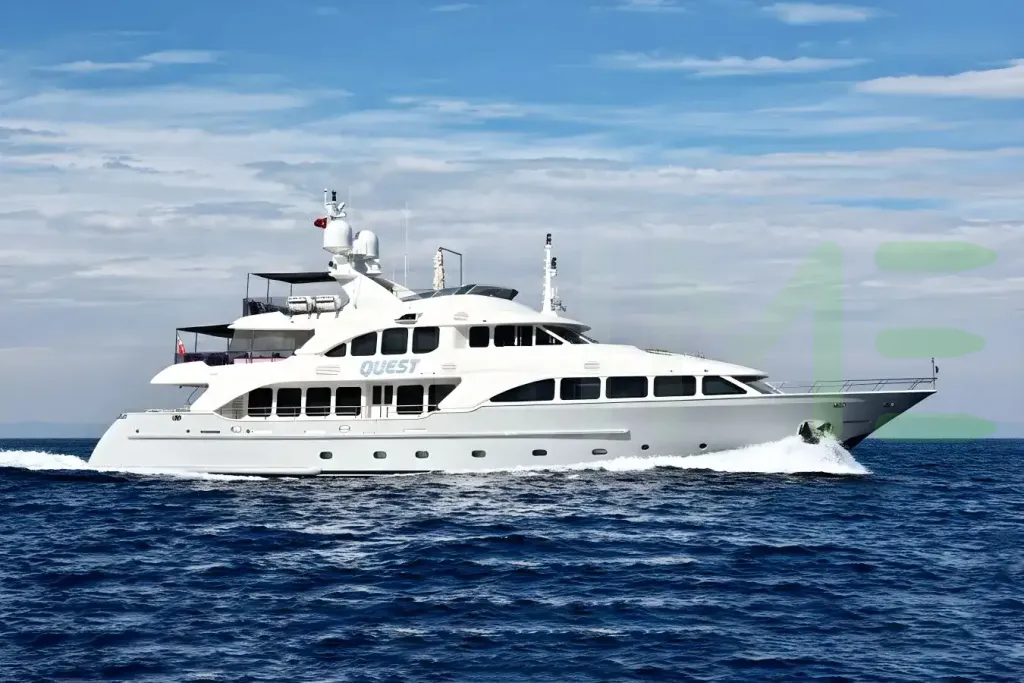 White Quest R yacht - 2026 guide with the owner of the world's 3504th largest yacht, the 263rd largest yacht built by superyacht builder Benetti, based in Italy.