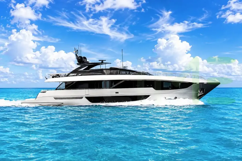 White Quintessential yacht - 101' (31m) Riva offered by LIME Yachts and Brokerage of Ft Lauderdale, Florida.