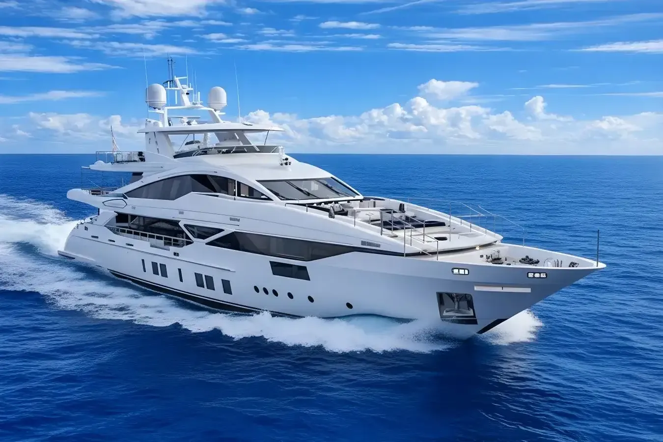 Rania yacht, a 137 ft Benetti Yachts luxury superyacht underway, 42 meters, built in 2019.
