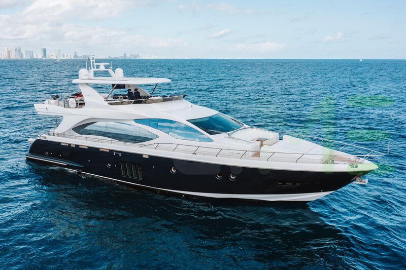 White Reset yacht for sale and price, showing the details and features of the interior and exterior available for purchase from LIME Yachts and Brokerage located in Fort Lauderdale Florida.