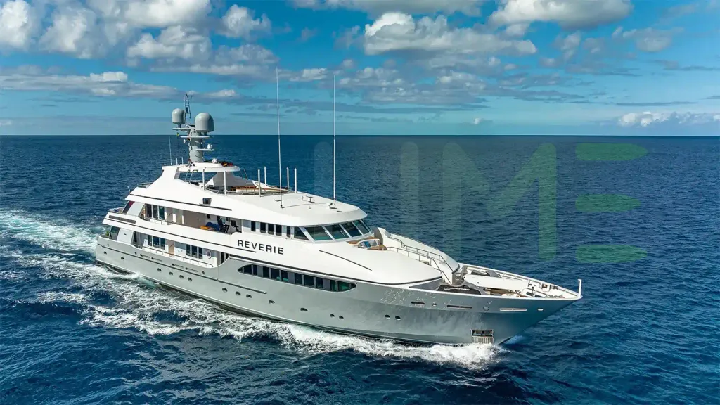 White Reverie yacht for charter and price, located in Mediterranean; Croatia; France; Italy; Monaco; Montenegro; Caribbean; Bahamas offered for rent by LIME Yachts and Brokerage located in Fort Lauderdale Florida.