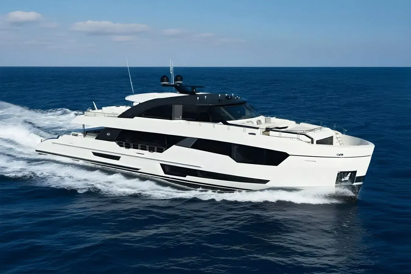 Salt & Light yacht, a 106 ft Ocean Alexander luxury superyacht underway, 32.31 meters, built in 2022.