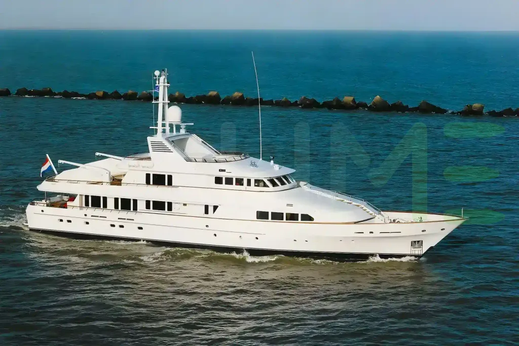 White Sanora yacht - 144' (44m) Feadship offered by LIME Yachts and Brokerage of Ft Lauderdale, Florida.